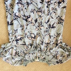 Light blue floral blouse in rayon